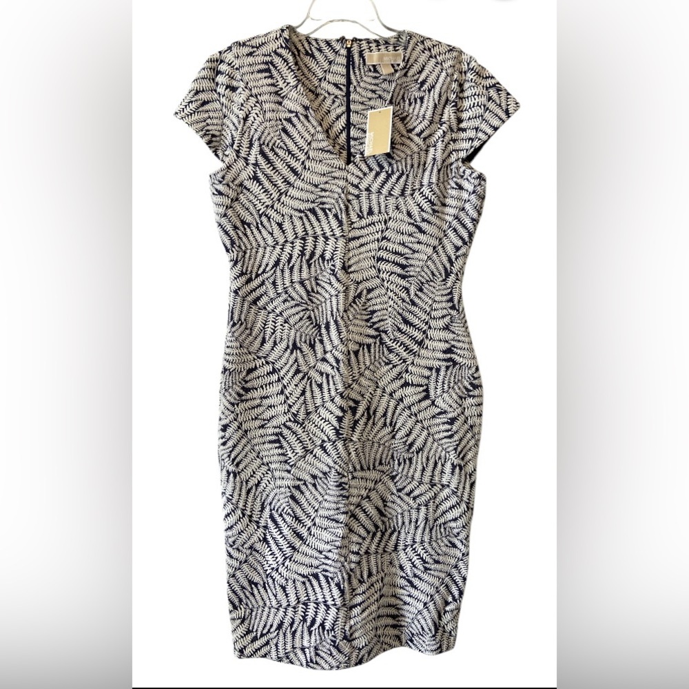 MICHAEL Michael Kors Black and White Patterned Mini Dress